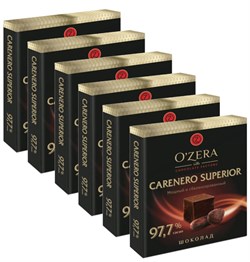 Шоколад в кубиках CARENERO SUPERIOR 97,7% OZera, 6 штук - фото 12702