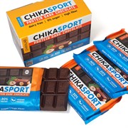 Тёмный шоколад без сахара  с фундуком Chikalab, 4 х 100г